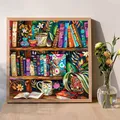 Diamantbild Bücherregal Landschaft Mosaik Strass Stickerei Geschenk – 3