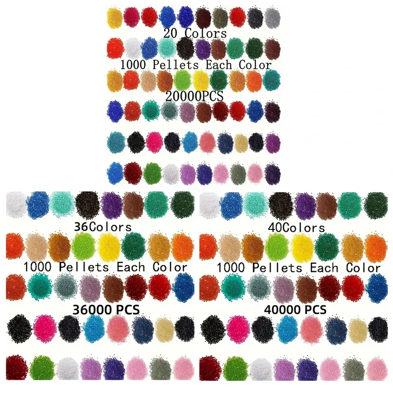 Diamantbild Ersatzperlen 20 bis 40 Farben