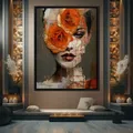 Diamantbild Frau Porträt abstrakt 20x25 bis 35x45 cm – 2