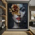 Diamantbild Frau Porträt abstrakt 20x25 bis 35x45 cm – 3