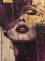 Diamantbild Frau Porträt abstrakt 20x25 bis 35x45 cm – Farbe YA2365