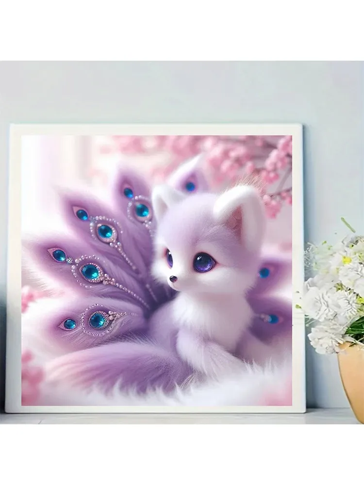 Diamantbild Fuchs 20x20cm bis 40x40cm