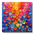 Diamantbild Gerbera Blume 30 bis 50 cm mit runden oder eckigen Steinen – Farbe KEP-1622U