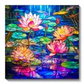 Diamantbild Gerbera Blume 30 bis 50 cm mit runden oder eckigen Steinen – Farbe KEP-1624U