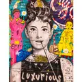 Diamantbild Graffiti Cartoon abstrakt 30x40 bis 45x60 cm – Farbe Dunkelgrau (19)