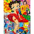 Diamantbild Graffiti Cartoon abstrakt 30x40 bis 45x60 cm – Farbe Gelb (2)