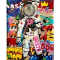 Diamantbild Graffiti Cartoon abstrakt 30x40 bis 45x60 cm – Farbe Hellgrau (6)