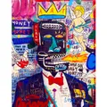 Diamantbild Graffiti Cartoon abstrakt 30x40 bis 45x60 cm – Farbe Lila (5)