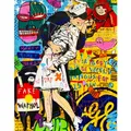 Diamantbild Graffiti Cartoon abstrakt 30x40 bis 45x60 cm – Farbe Rot (3)