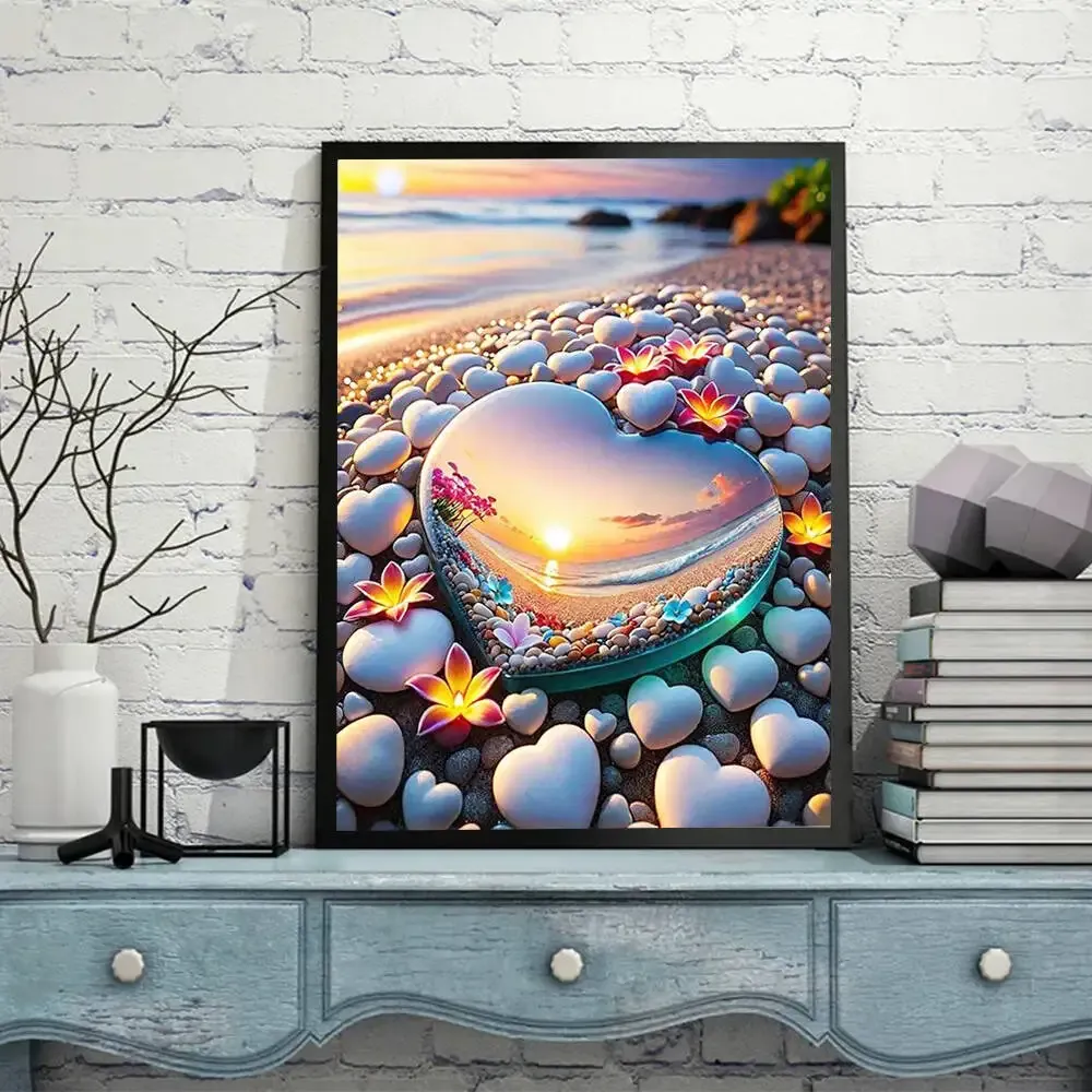Diamantbild Herz 20x30cm bis 50x70cm