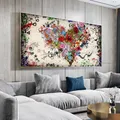 Diamantbild Herz Blumen abstrakt 30x15 bis 100x50 cm – 2