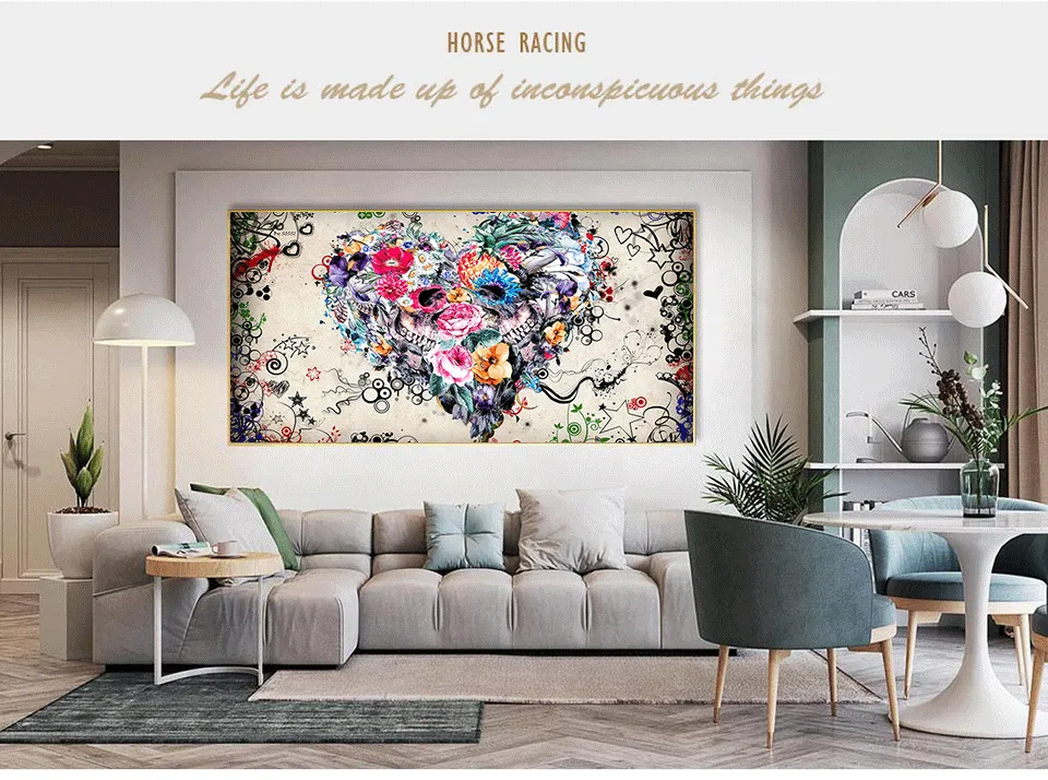 Diamantbild Herz Blumen abstrakt 30x15 bis 100x50 cm