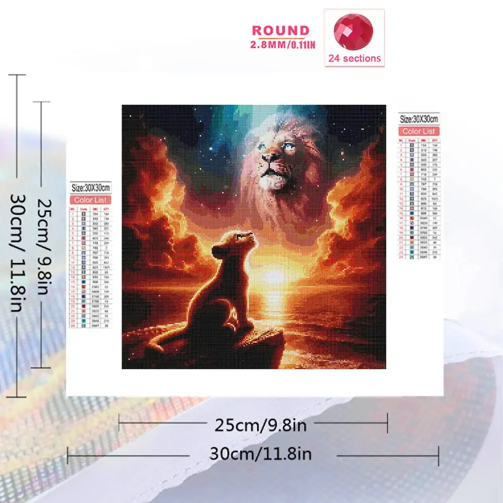 Diamantbild Hund Cartoon 20 bis 50 cm mit runden oder eckigen Steinen