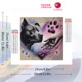 Diamantbild Hund Cartoon 20 bis 50 cm mit runden oder eckigen Steinen – 2