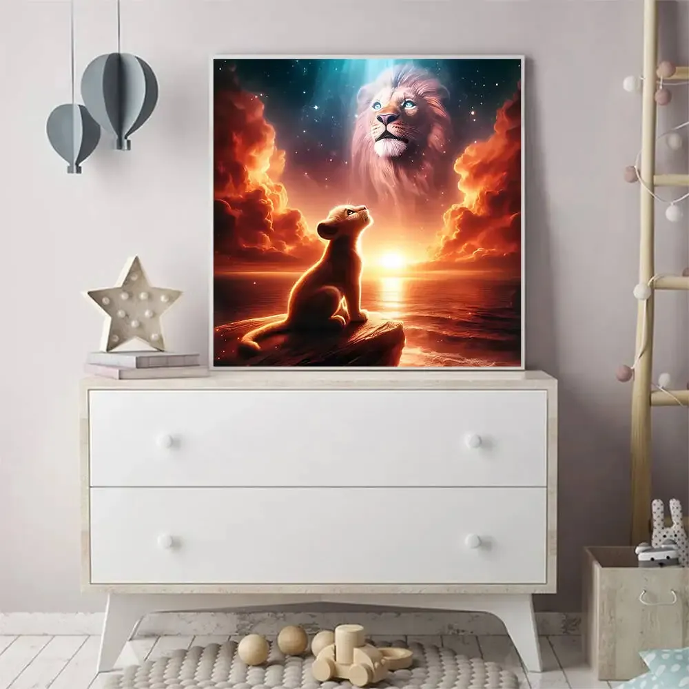 Diamantbild Hund Cartoon 20 bis 50 cm mit runden oder eckigen Steinen