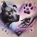 Diamantbild Hund Cartoon 20 bis 50 cm mit runden oder eckigen Steinen – 1