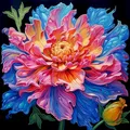 Diamantbild Katze 30 x 40 cm mit runden Steinen – Farbe VIOLET/紫罗兰