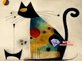 Diamantbild Katze Cartoon abstrakt 20x30 bis 50x70 cm – Farbe C466-5