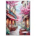 Diamantbild Kirschblüte Fuji Landschaft Mosaik Anfänger Deko – Farbe FDX5584