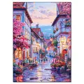 Diamantbild Kirschblüte Fuji Landschaft Mosaik Anfänger Deko – Farbe FDX5585