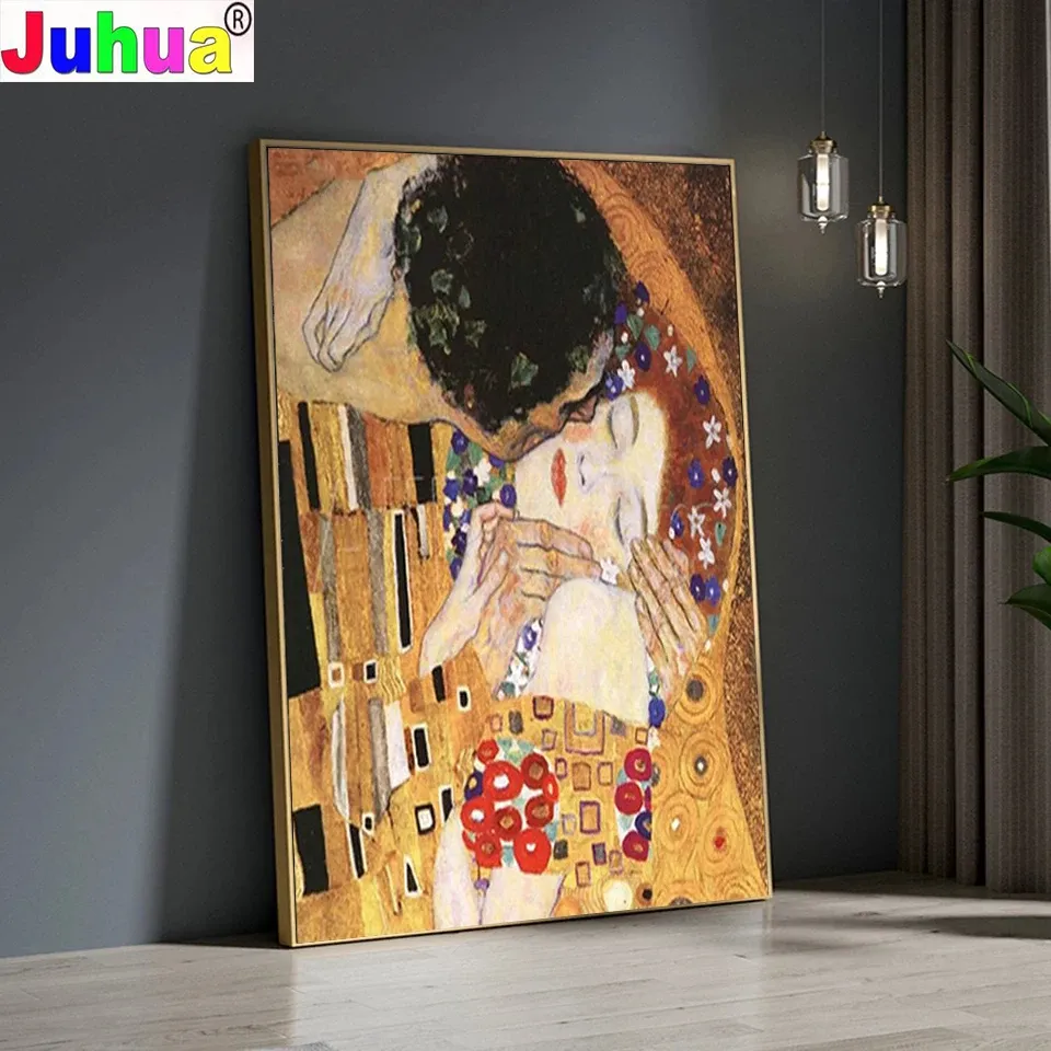 Diamantbild Klimt Porträt abstrakt 20x30 bis 50x70 cm