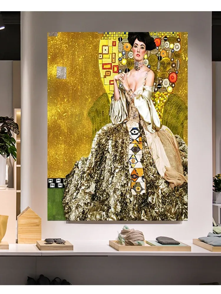 Diamantbild Klimt Porträt abstrakt 20x30 bis 50x70 cm
