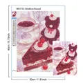 Diamantbild Kuchen 20 bis 50 cm mit runden oder eckigen Steinen – 4