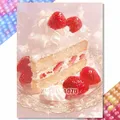 Diamantbild Kuchen 20 bis 50 cm mit runden oder eckigen Steinen – Farbe WE3735