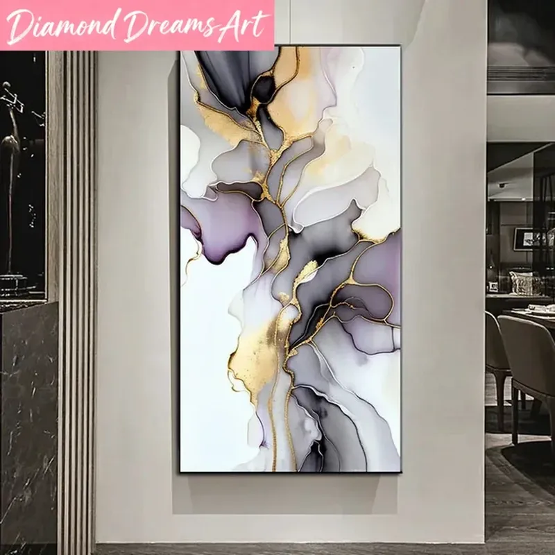 Diamantbild Landschaft abstrakt 20x40 bis 50x100 cm