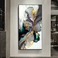Diamantbild Landschaft abstrakt 20x40 bis 50x100 cm – Farbe Grün (G)