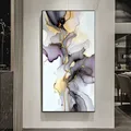 Diamantbild Landschaft abstrakt 20x40 bis 50x100 cm – Farbe Lila (E)