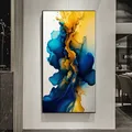Diamantbild Landschaft abstrakt 20x40 bis 50x100 cm – Farbe Marineblau (I)