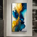 Diamantbild Landschaft abstrakt 20x40 bis 50x100 cm – Farbe schwarz (J)