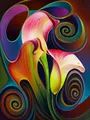 Diamantbild Landschaft abstrakt 25x20 bis 70x50 cm – Farbe 2894SS