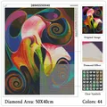 Diamantbild Landschaft abstrakt 25x20 bis 70x50 cm – 5