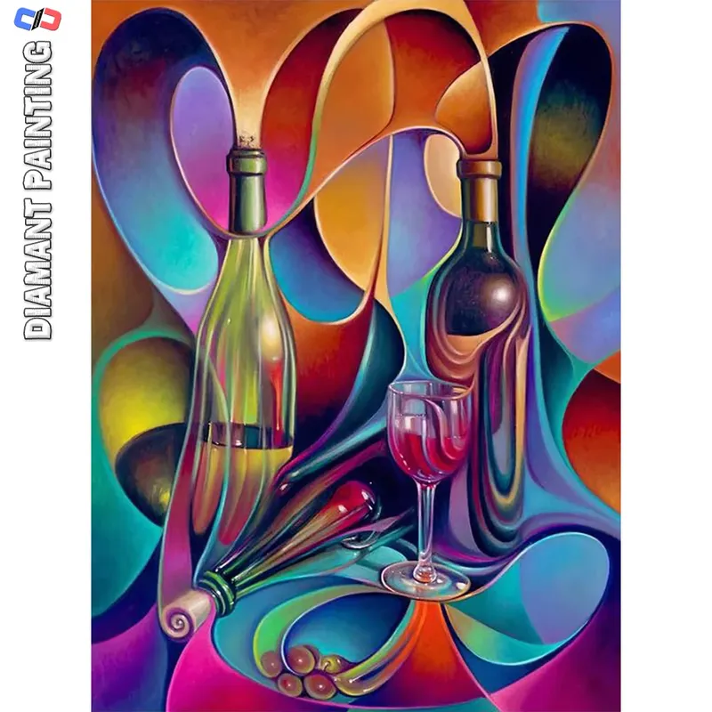 Diamantbild Landschaft abstrakt 25x20 bis 70x50 cm