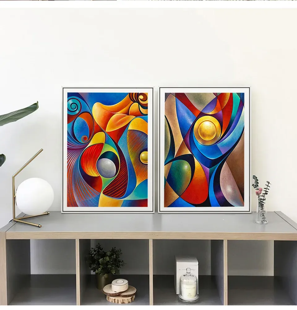 Diamantbild Landschaft abstrakt 25x20 bis 70x50 cm