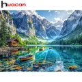 Diamantbild Landschaft Bergsee Mosaik Stickerei Heimdeko – 1