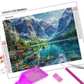 Diamantbild Landschaft Bergsee Mosaik Stickerei Heimdeko – 2