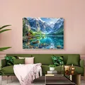 Diamantbild Landschaft Bergsee Mosaik Stickerei Heimdeko – 3