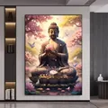 Diamantbild Lotus Buddha 20 bis 70 cm mit runden oder eckigen Steinen – 2