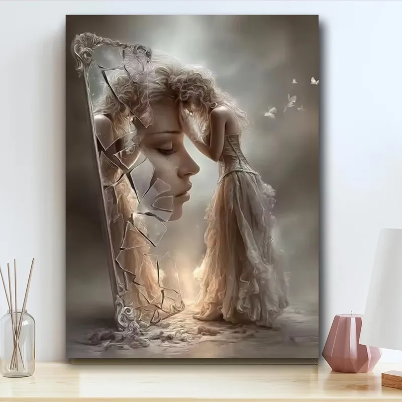 Diamantbild Mädchen abstrakt 30x40 bis 45x60 cm
