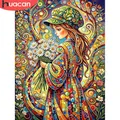 Diamantbild Mädchen Porträt abstrakt 20x30 bis 50x70 cm – 1