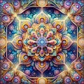 Diamantbild Mandala abstrakt 20x20 bis 50x50 cm – Farbe 4079