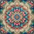 Diamantbild Mandala abstrakt 20x20 bis 50x50 cm – Farbe 4080