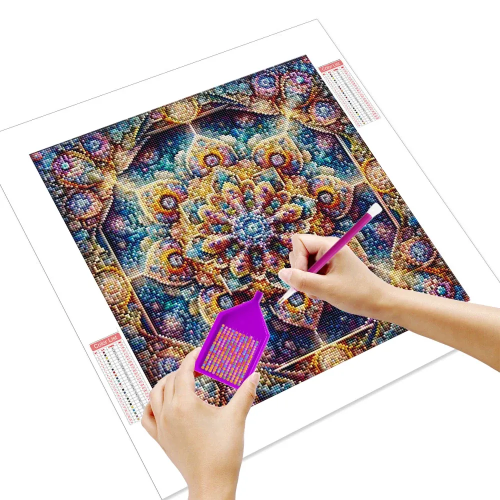 Diamantbild Mandala abstrakt 20x20 bis 50x50 cm