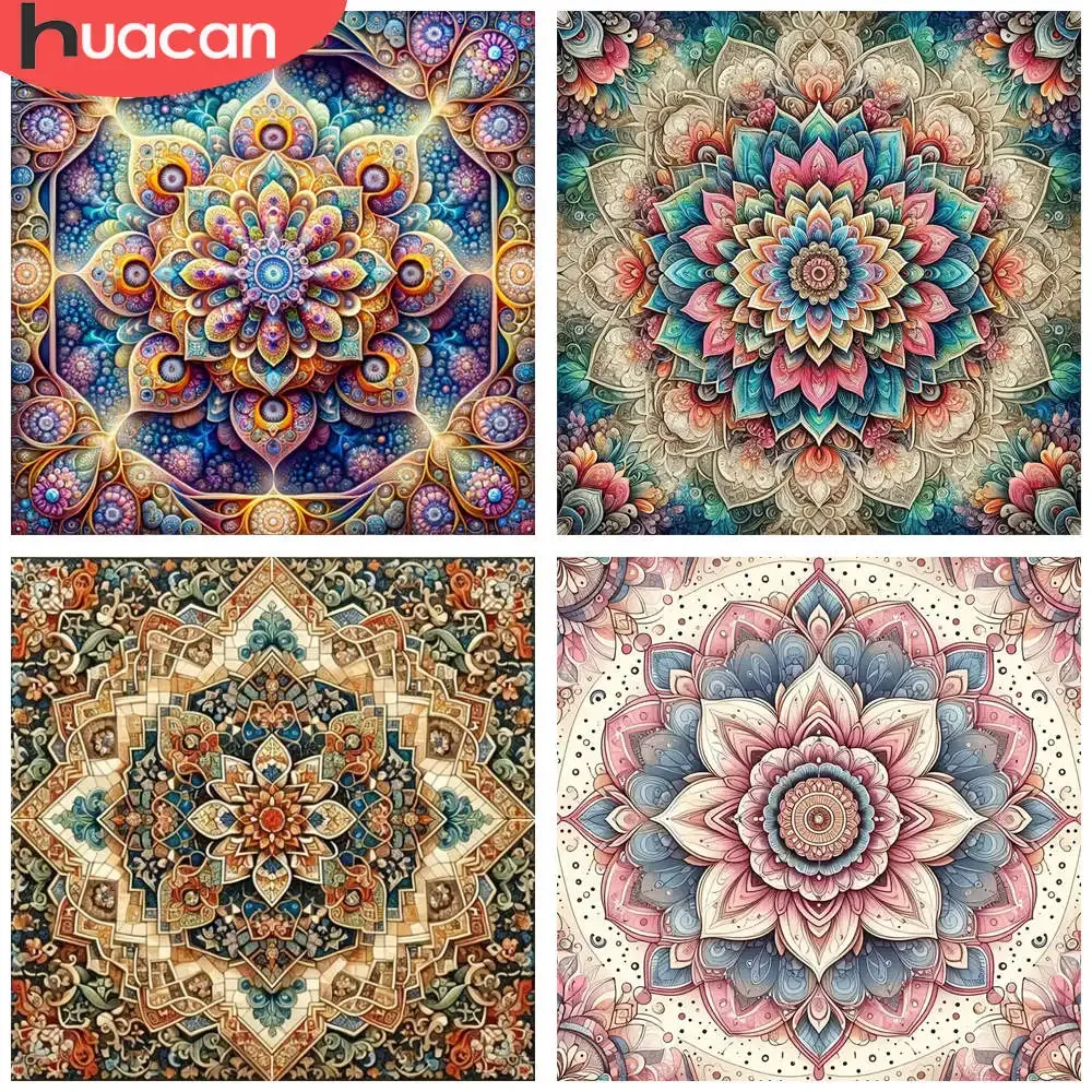 Diamantbild Mandala abstrakt 20x20 bis 50x50 cm