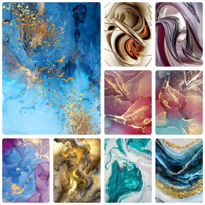 Diamantbild Marmor Gold abstrakt 20x30 bis 50x70 cm