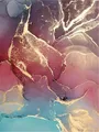 Diamantbild Marmor Gold abstrakt 20x30 bis 50x70 cm – Farbe Lila (A5)