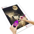 Diamantbild Mond Landschaft Mosaik Komplettset Heimdekoration – 3